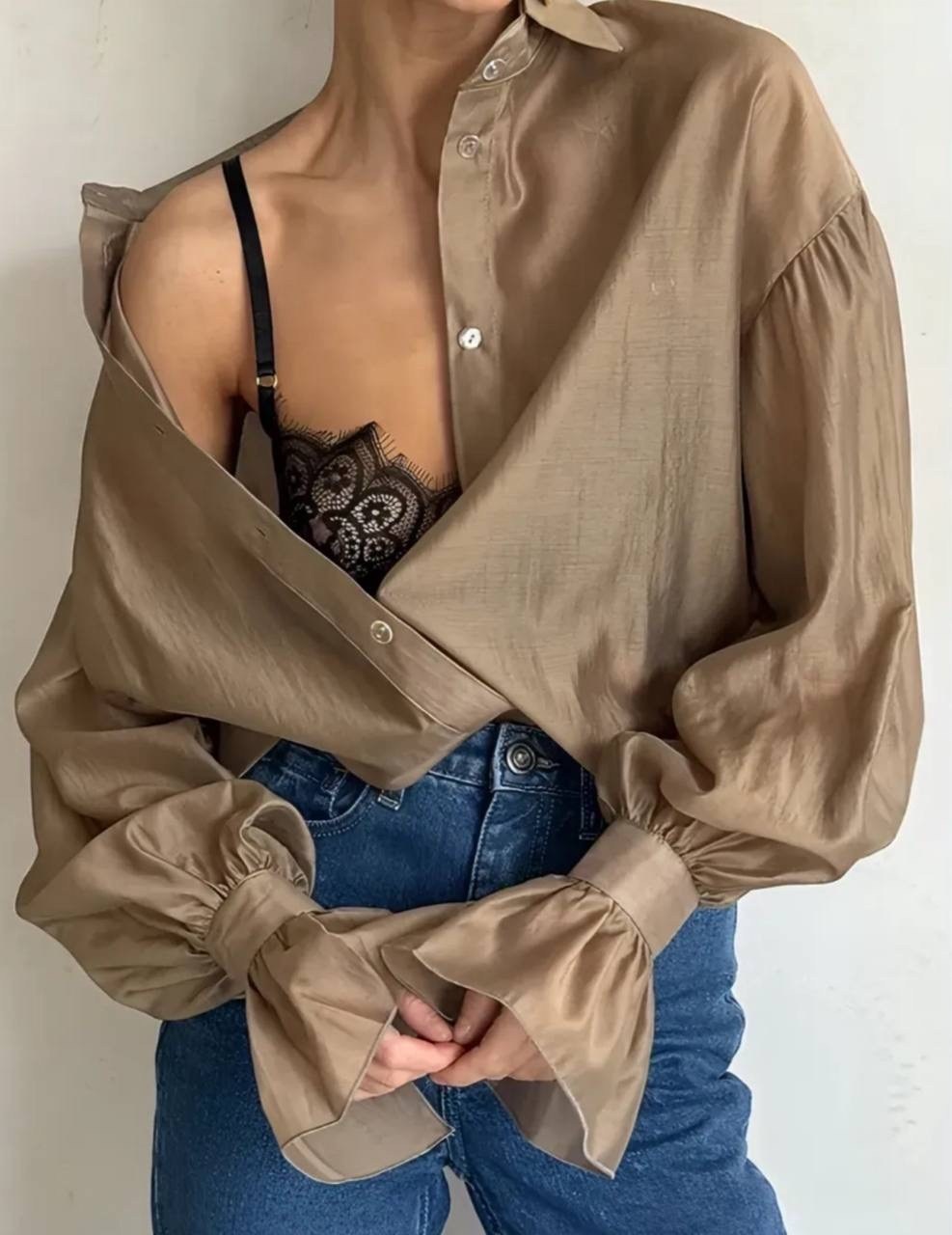 свободная блузка,женская рубашка,прозрачная рубашка,рубашка блузка,рубашка с длинными рукавами
