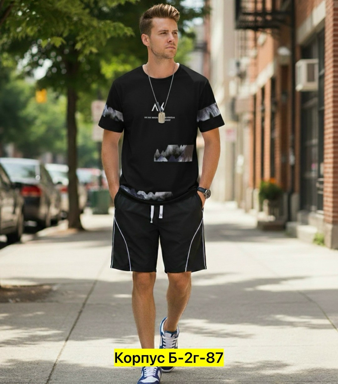 костюм шорты с футболкой летний спортивный,шорты мужские спортивные,мужская мода,мужские шорты,костюм спортивный мужской