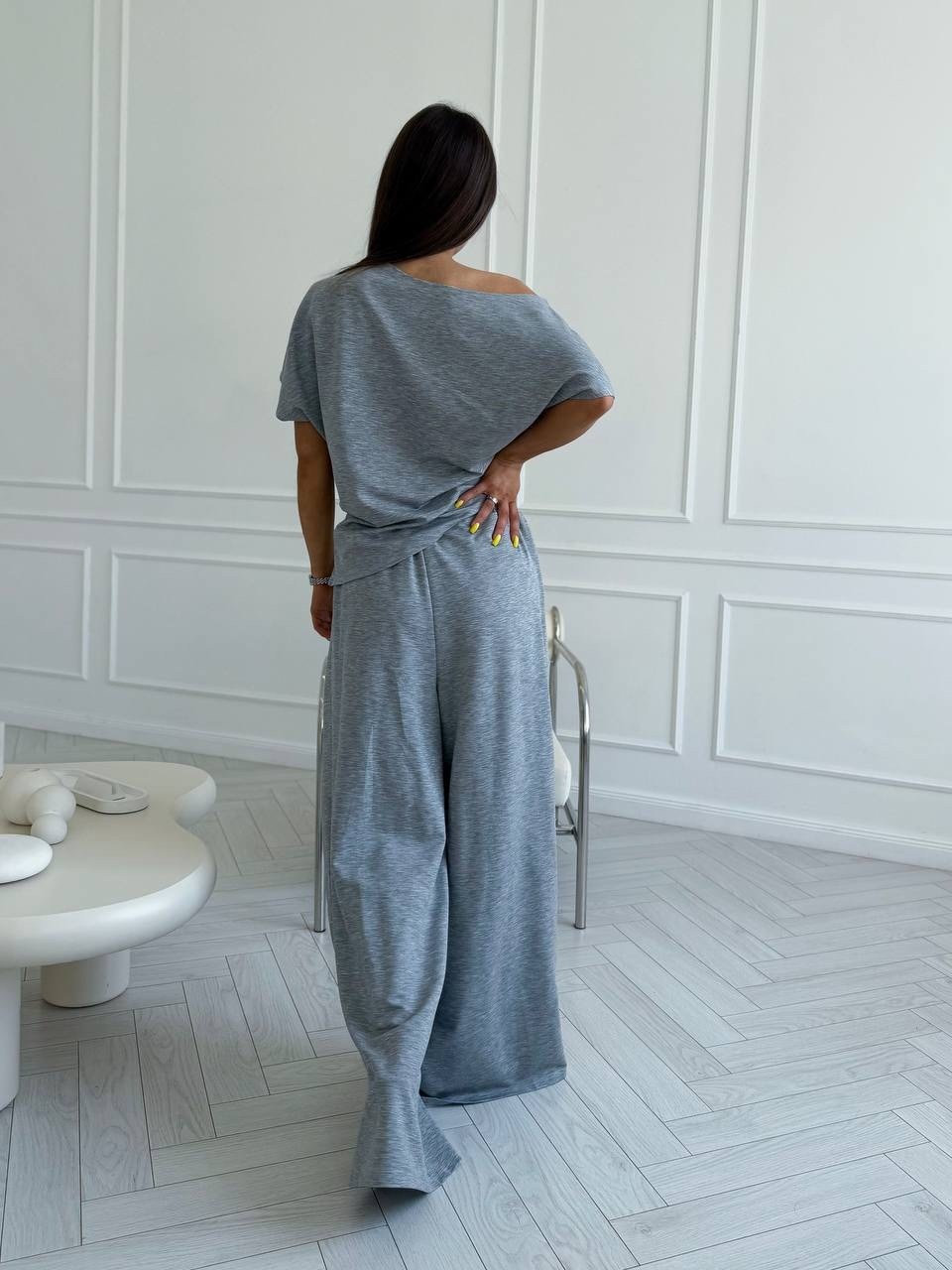 костюм серый,женские костюмы,костюм жен,костюм с брюками,костюм из трикотажа