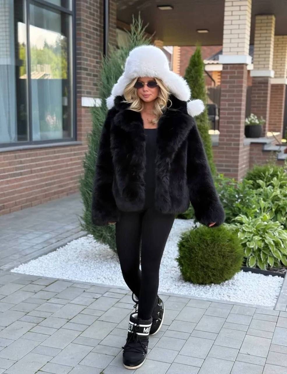 шуба искусственная,шуба короткая серая экомех yana furs,шубка,шуба искусственная короткая,женская шуба