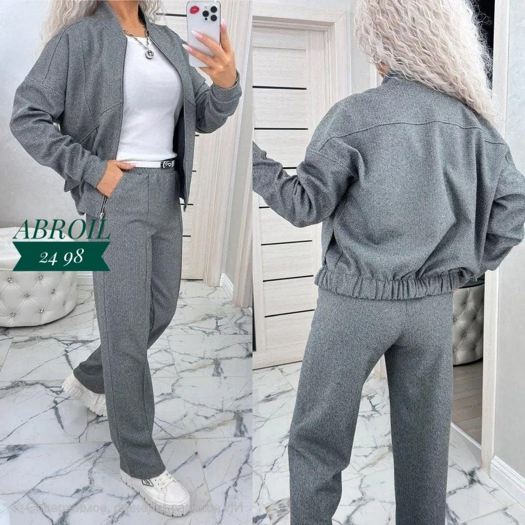 костюм двойка кашемир,спортивные костюмы женские,костюм женский олимпийка и штаны арт. 1566701,костюм с брюками,костюм женский на флисе
