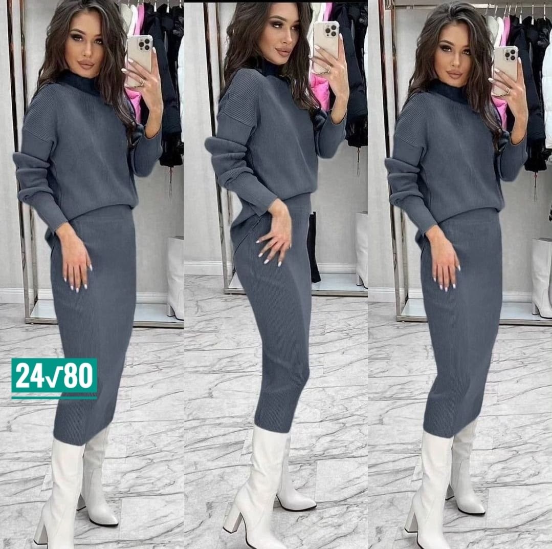 женский костюм двойка ткань лапша,костюм с юбкой трикотажный теплый,женский костюм двойка,костюм двойка лапша,теплый костюм с юбкой