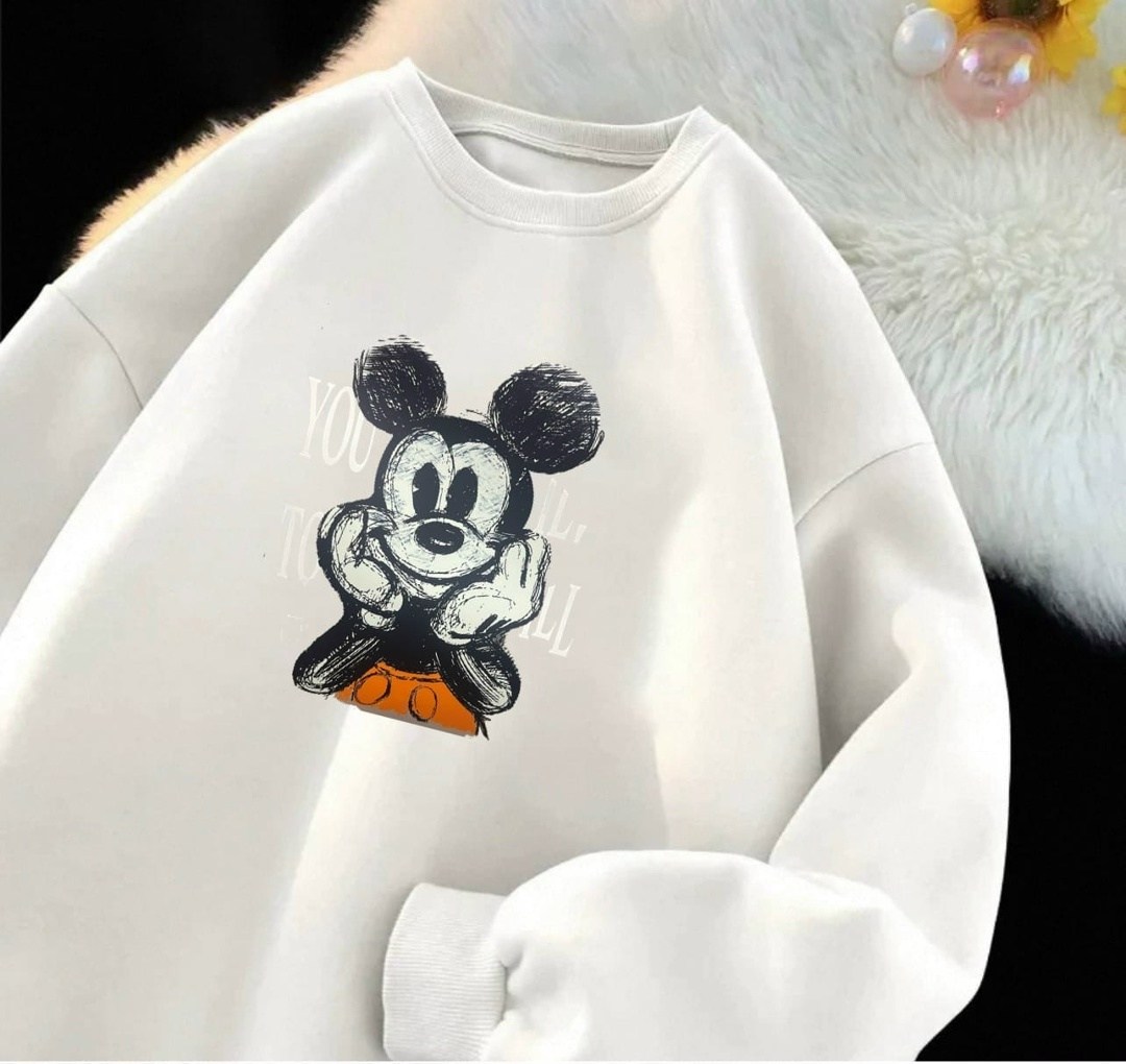 модная толстовка,свитшот женская,свитшот с микки маусом,свитшот,толстовка