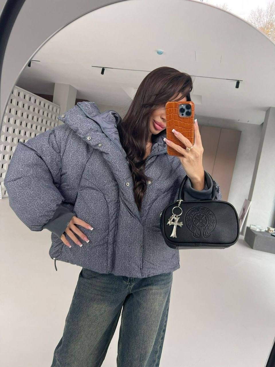 стильные куртки,объемный пуховик,пуховик короткий,куртка оверсайз,куртка женская с капюшоном