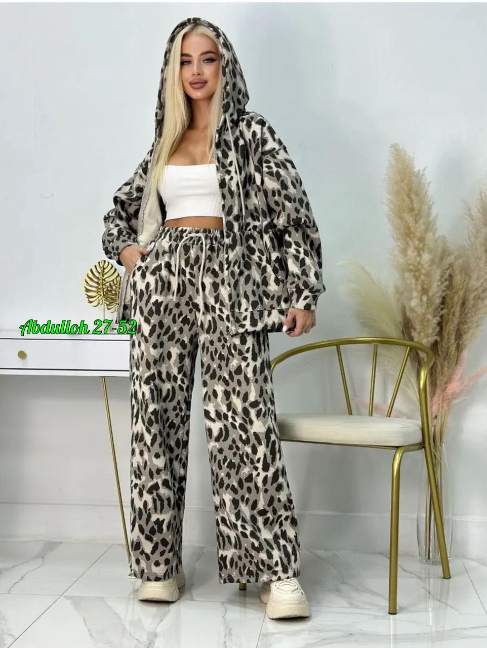 костюм брючный леопардовый принт karim benjama,спортивный костюм теплый брючный леопардовый majiko,спортивный костюм женский теплый брючный леопардовый majiko,спортивный костюм женский теплый брючный