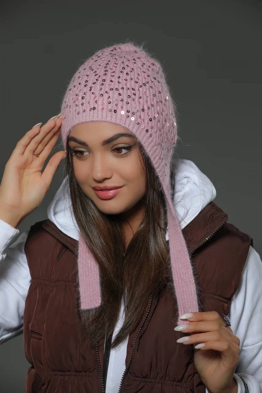 шапка вязаная женская,комплект шапки,шапка для женщин,шапка женская,женская шапка бини
