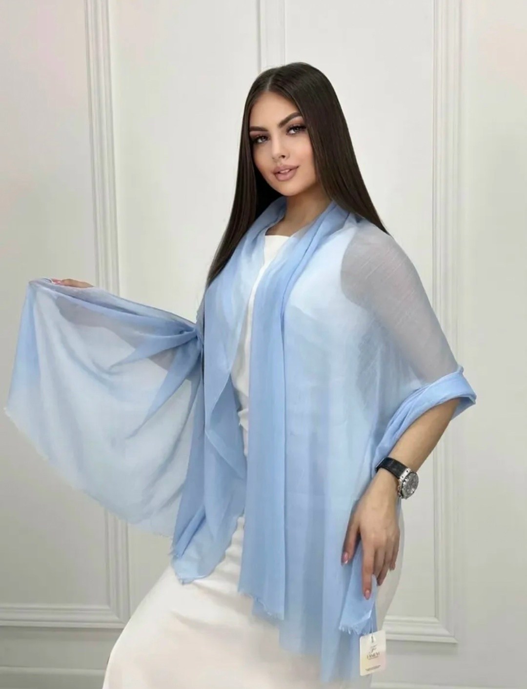 женский палантин,палантин тонкий весенний,легкий палантин,шарф шифоновый,палантин тонкий весенний шарф