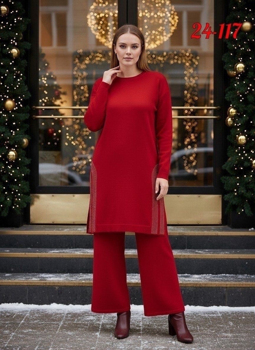 трикотажный костюм,костюм из кашемира,трикотажный костюм клеш,повседневный костюм,вязаные костюмы для женщин