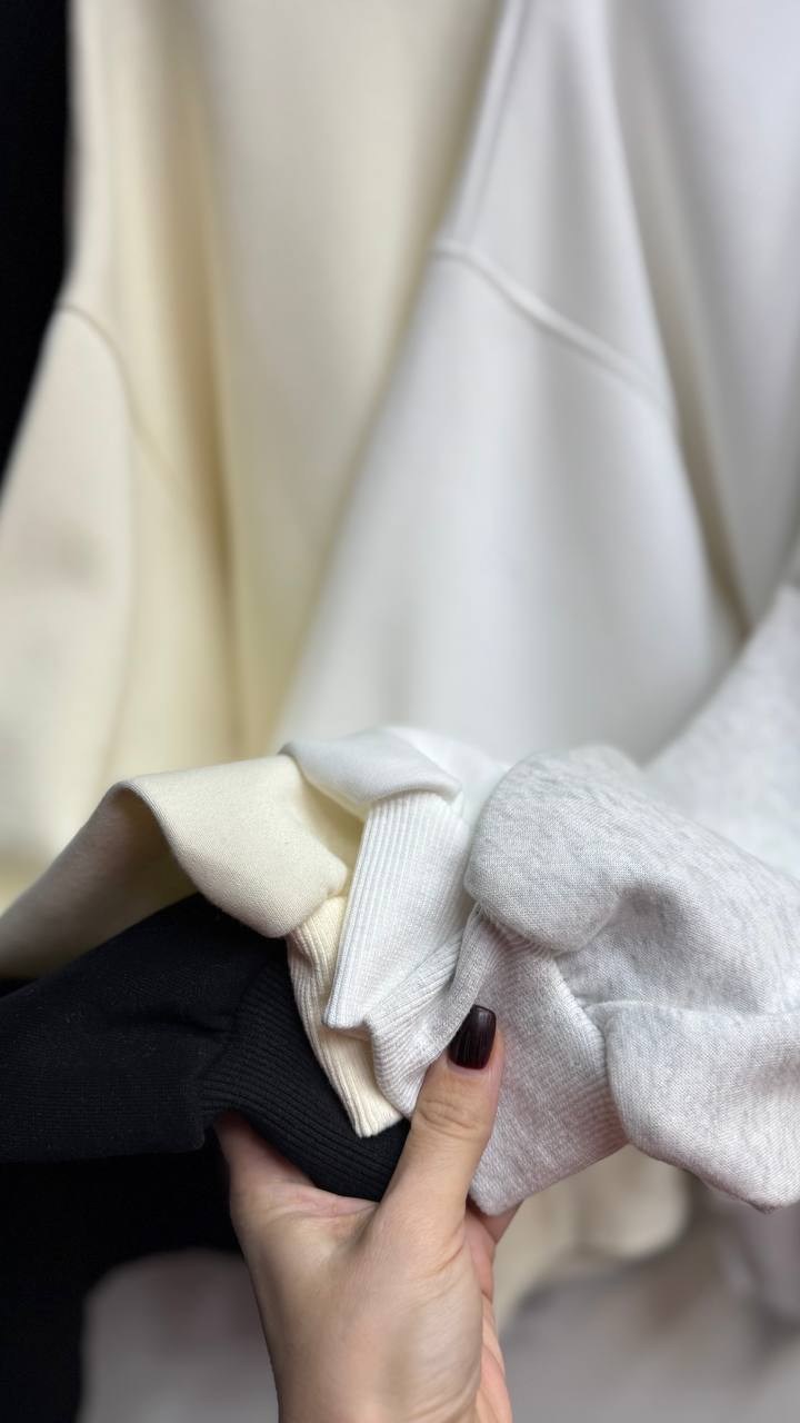 свитшот женская,свитшот базовый оверсайз,свитшот женский с длинным рукавом,толстовка оверсайз,бежевый свитшот