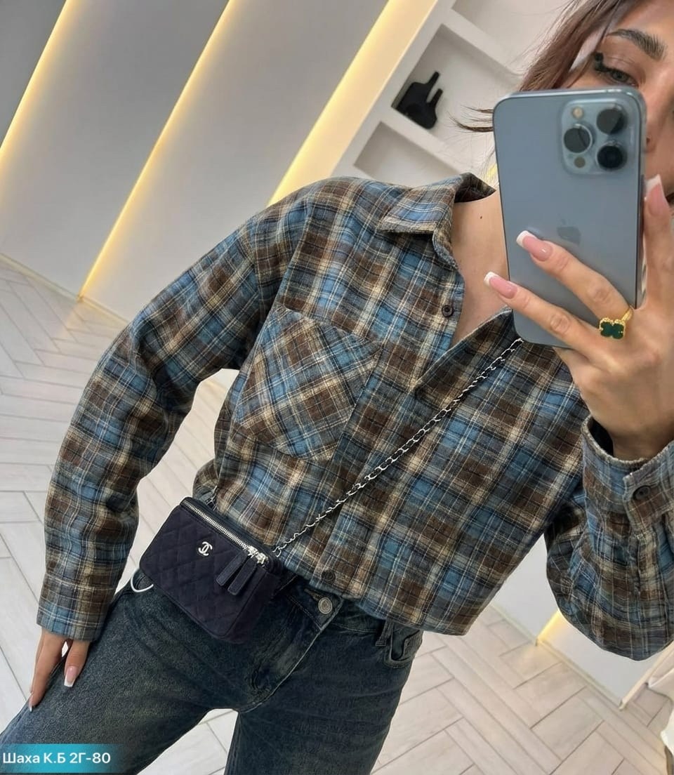 рубашка женская в клетку,женская клетчатая рубашка,повседневная рубашка,клетчатая рубашка,рубашка оверсайз в клетку thirteen brand