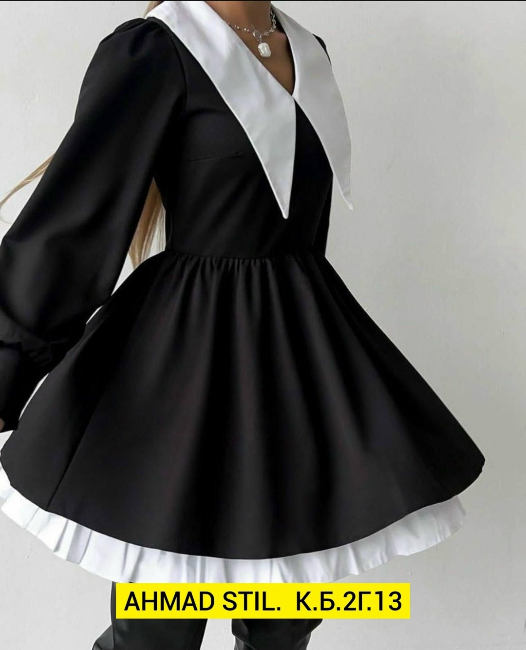 черное платье с белым воротником,платье с белым воротником,чёрное платье с воротником,женское платье с белым воротником,платья 2026