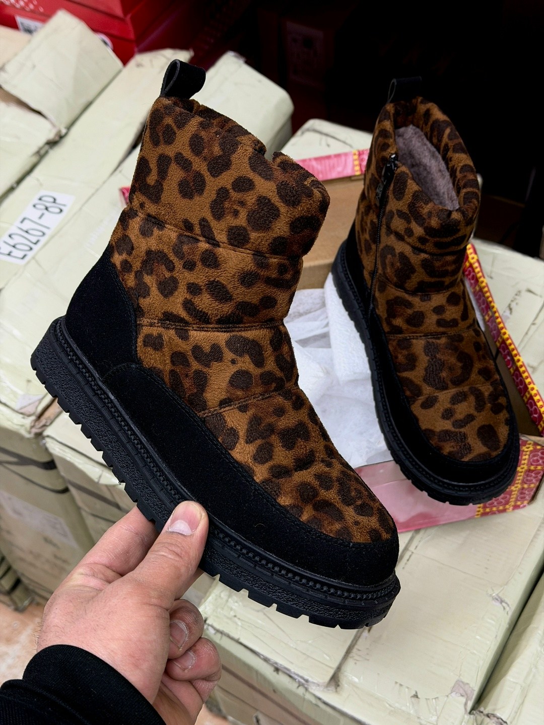 ,женские угги,женский дутики леопардовые,леопардовые угги,зимние женские угги