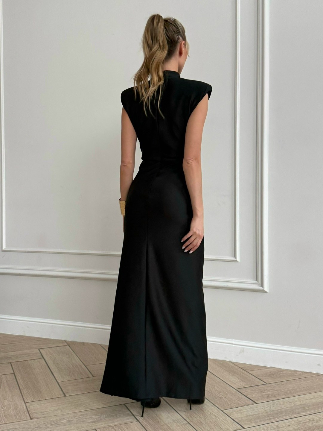 женские вечерние платья,платье,черное длинное платье,платье вечернее длинное с разрезом,вечернее платье