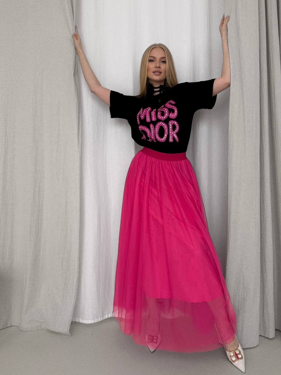 юбка из фатина,юбка с фатином,фатин юбка,розовая юбка из фатина,юбка фатин фуксия