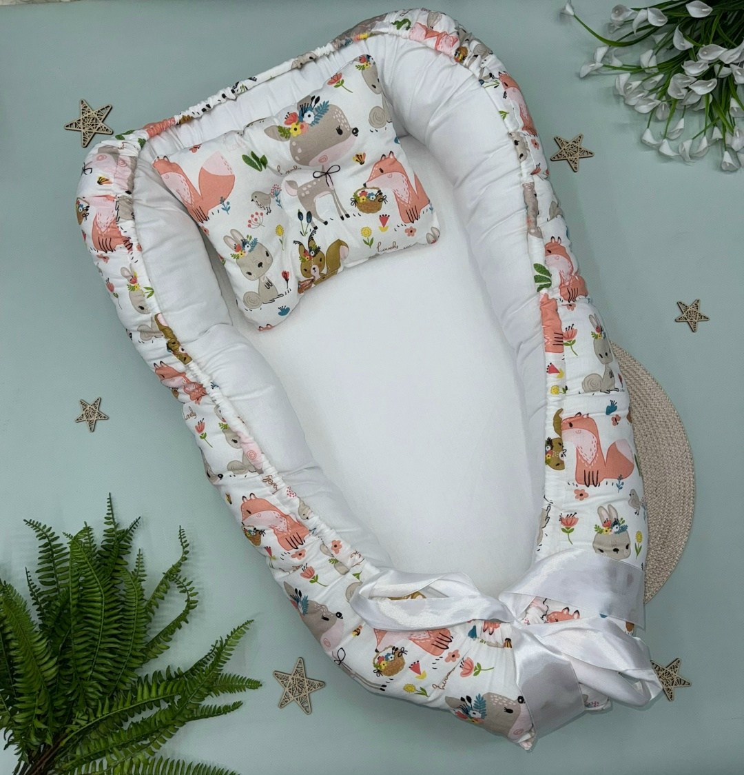 кокон гнездышко для новорожденного,гнездышко-кокон для новорожденных,кокон-гнездышко для новорожденных аистёнок,кокон гнездышко,perina кокон гнездышко