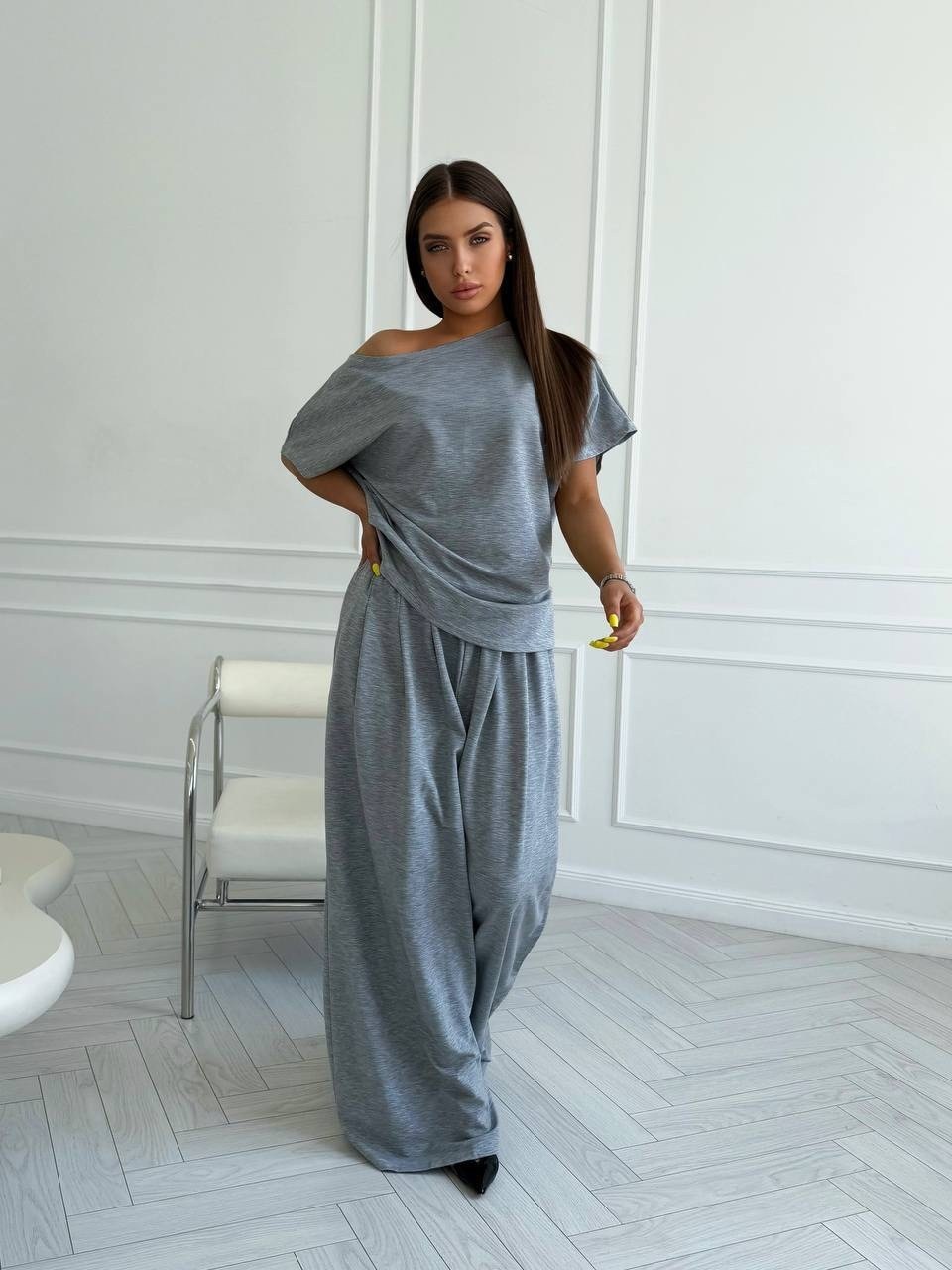 костюм серый,женские костюмы,костюм жен,костюм с брюками,костюм из трикотажа