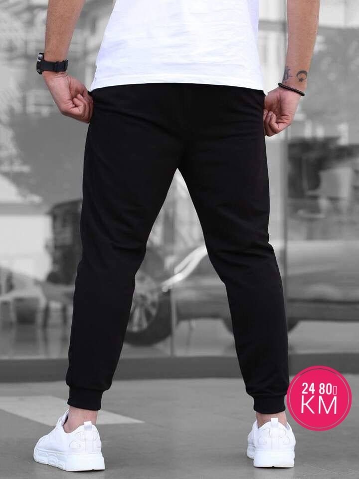 мужские черные эластичные спортивные штаны,зауженные спортивки,спортивные штаны,штаны мужские,брюки джоггеры