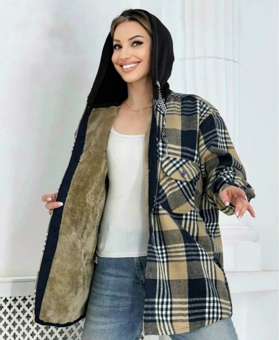 рубашка утепленная,оверсайз рубашка,худи оверсайз теплая в клетку удлиненная roza fashion,рубашка оверсайз теплая в клетку удлиненная tina style,рубашка женская большие размеры