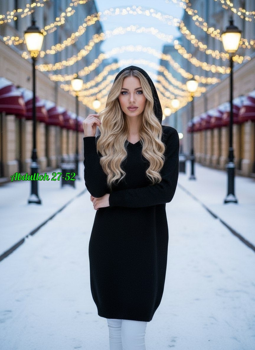 теплое платье,платье с капюшоном,платье женское с капюшоном,трикотажное платье,платье теплое женское