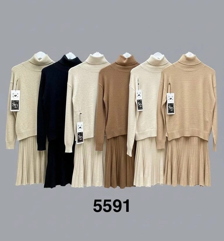 костюм с юбкой плиссе вязаный yay clothes,вязаный костюм с юбкой,трикотажный костюм,юбка и свитер комплект,костюм свитер и юбка