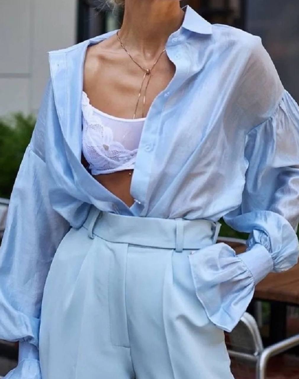 свободная блузка,женская рубашка,прозрачная рубашка,рубашка блузка,рубашка с длинными рукавами