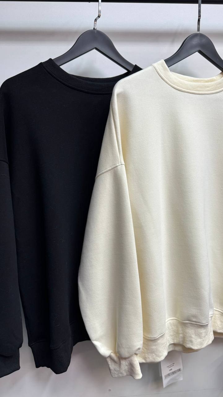 свитшот женская,свитшот базовый оверсайз,свитшот женский с длинным рукавом,толстовка оверсайз,бежевый свитшот