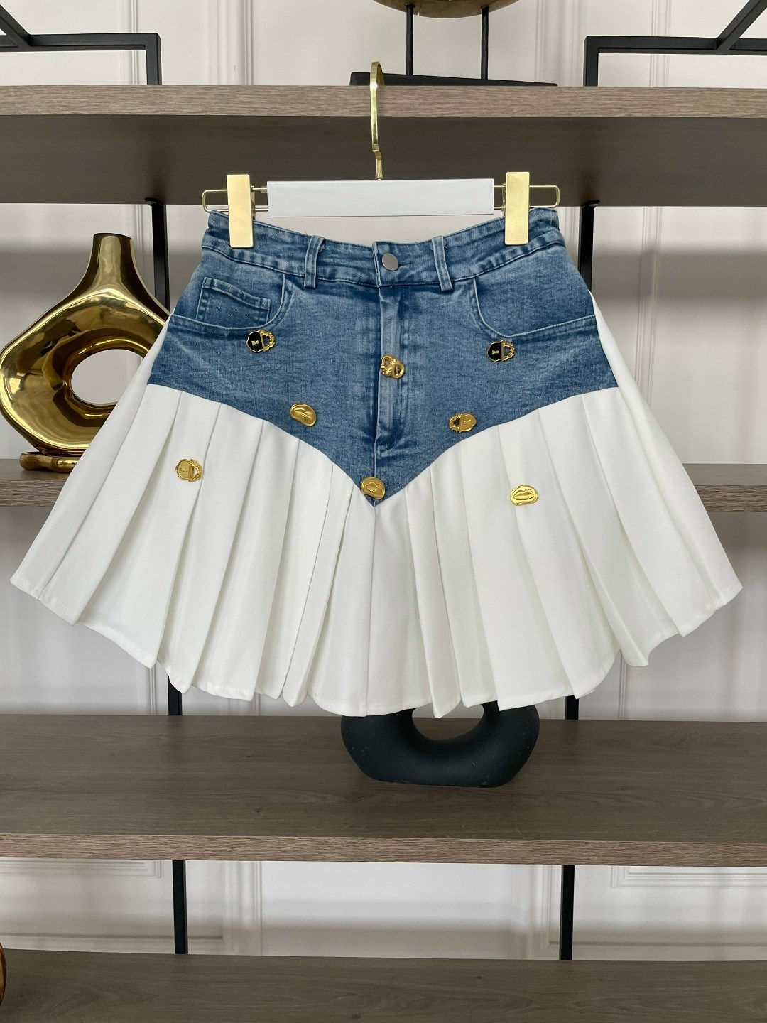 юбка мини,плиссированная джинсовая юбка,плиссированная мини юбка,юбка джинсовая,плиссированная юбка