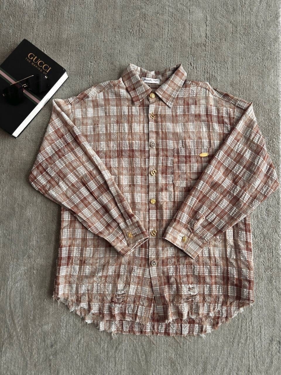 рубашка оверсайз в клетку больших размеров sugarley,рубашка женская оверсайз в клетку,женская рубашка в клетку,рубашка в клетку оверсайз варенка umalook,женская рубашка