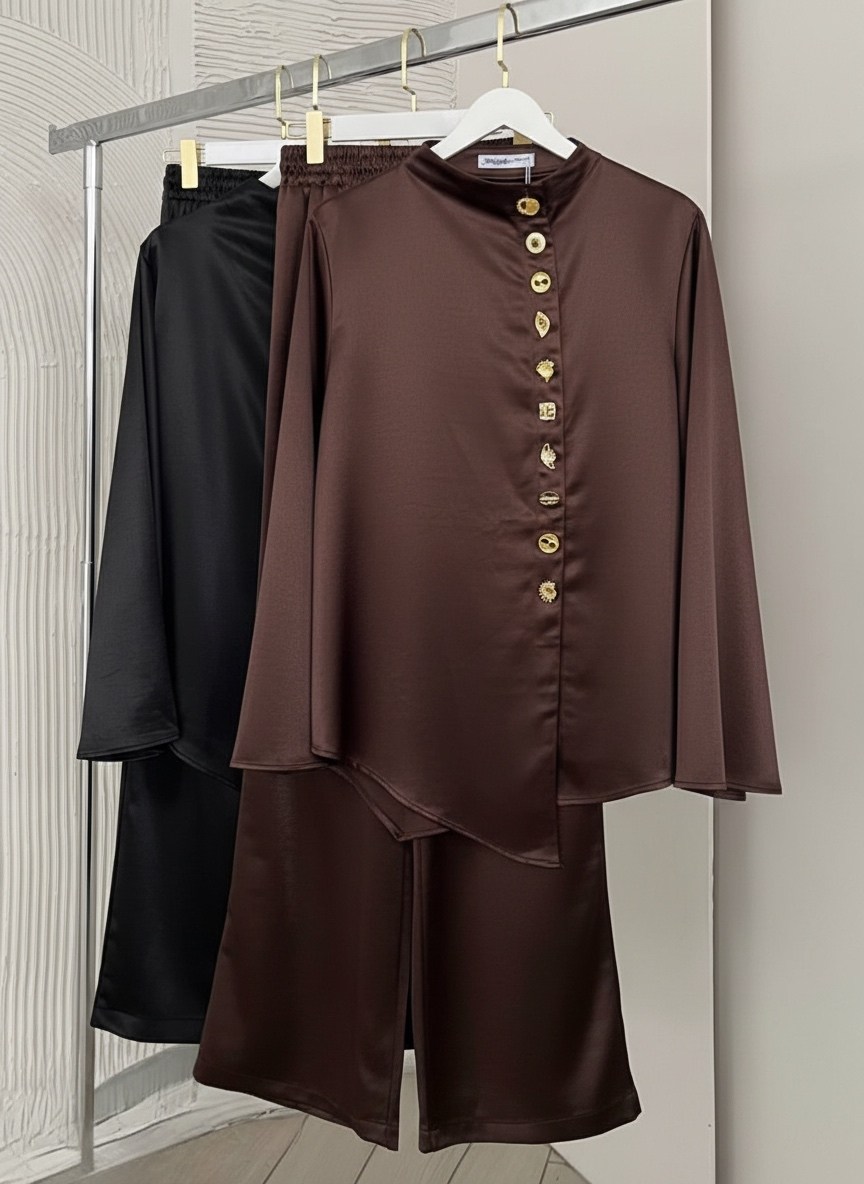 шелковый костюм брючный marsi marsianova,костюм брючный атласный оверсайз с рубашкой двойка marusia siberia,атласный брючный костюм,атласный костюм женский в пижамном стиле,атласный костюм