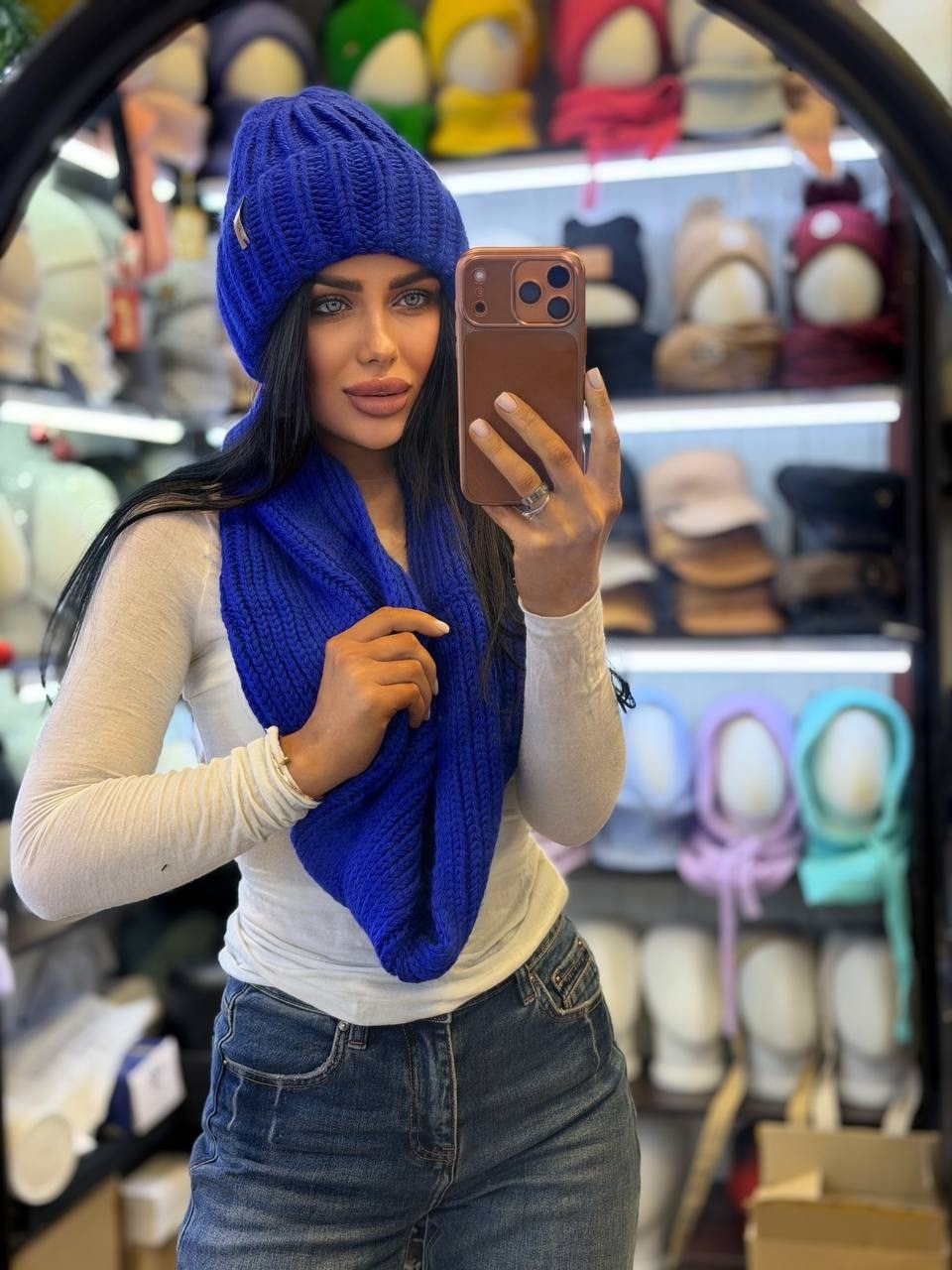 шапка с шарфом комплект,шапка с шарфом,шапка комплект,комплект шапка вязаная,комплект шапка и шарф вязаные