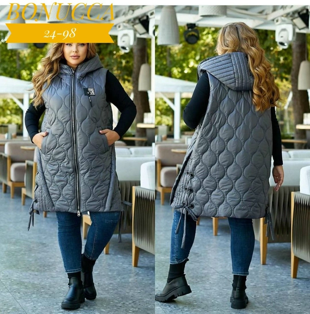 жилет на синтепоне,жилетка женская больших размеров,жилетка женская батал,женская жилетка,жилетка удлиненная женская