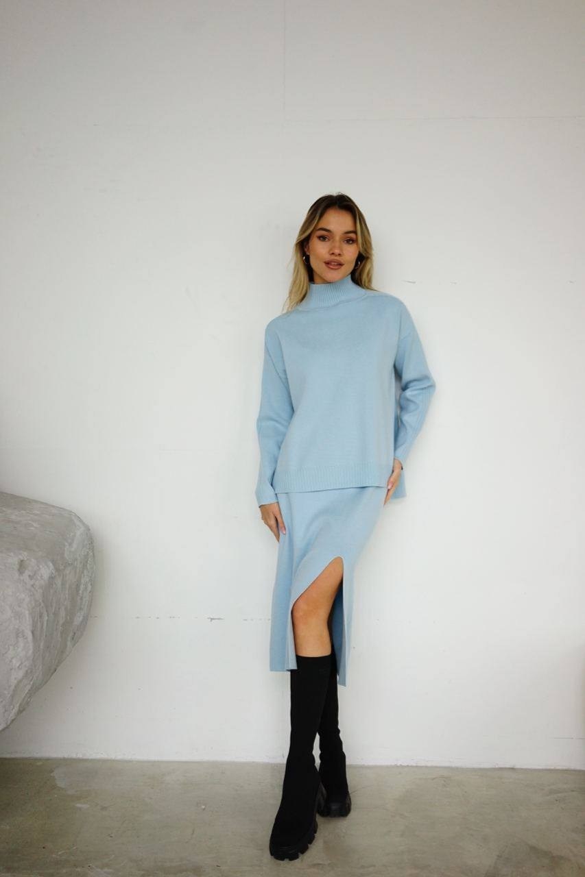 костюм с юбкой,тёплый женский трикотажный костюм с юбкой,кашемировый костюм с юбкой,трикотажный костюм с юбкой миди,костюм с юбкой теплый трикотажный mici oha 261895736