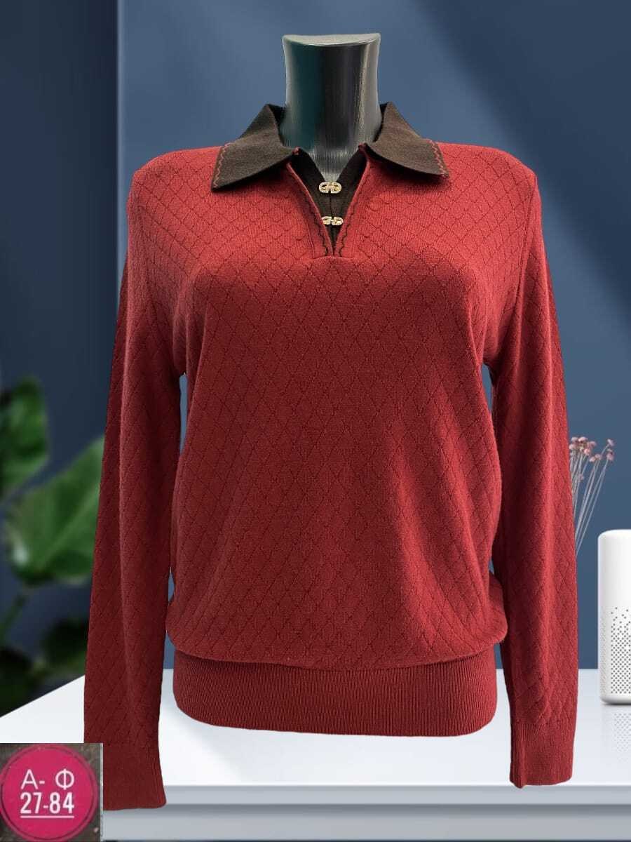 женский джемпер,кофта женская,свитер с воротником,свитер пуловер,женский трикотажный пуловер