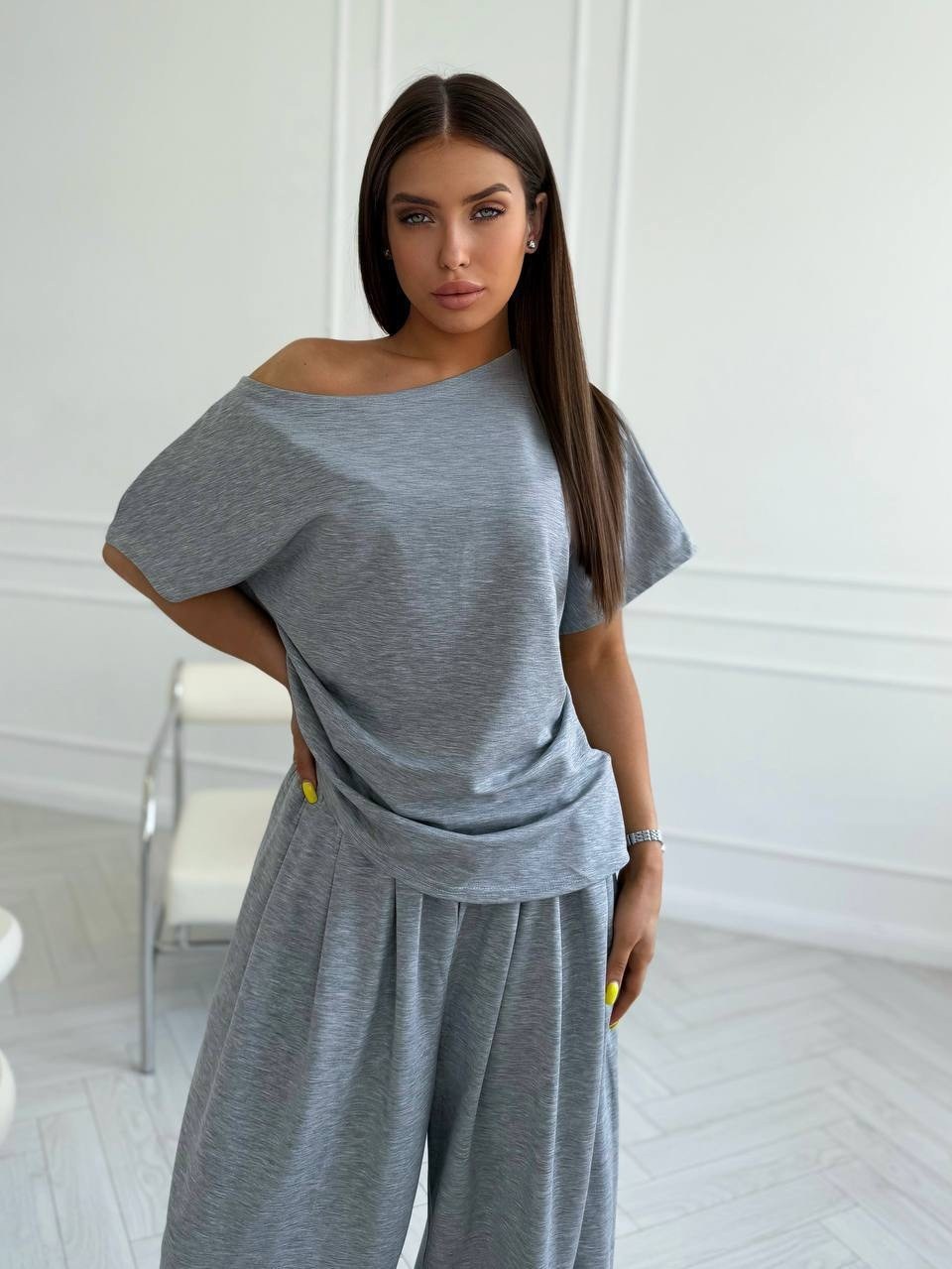 костюм серый,женские костюмы,костюм жен,костюм с брюками,костюм из трикотажа