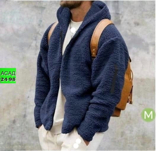 флисовая куртка с капюшоном,плюшевая куртка мужская,мужская куртка с капюшоном,теплая куртка,флисовая куртка