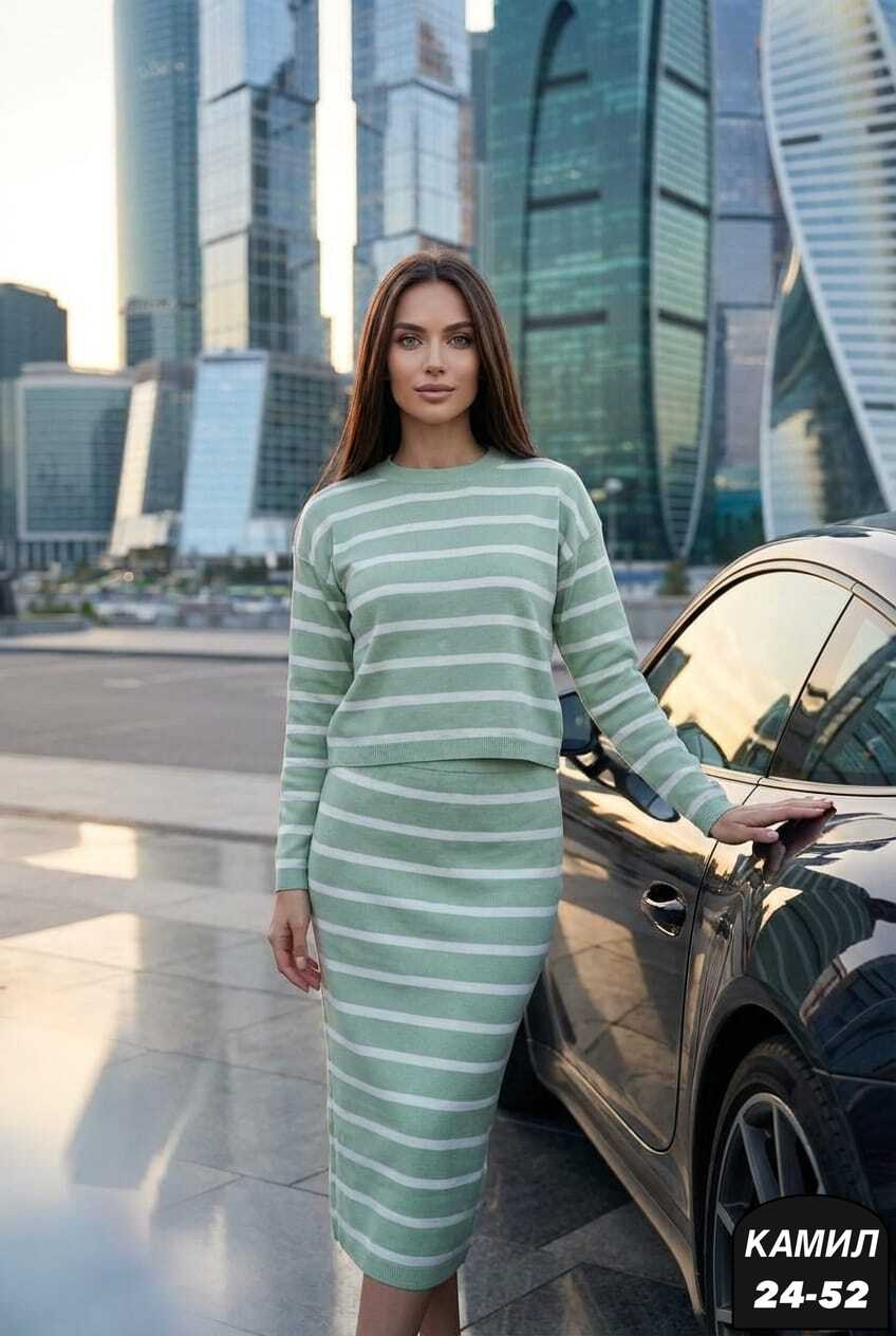 костюм с юбкой,трикотажная юбка,костюм трикотажный с юбкой,костюм с юбкой женский,трикотажный костюм с юбкой "тысяча столиц"