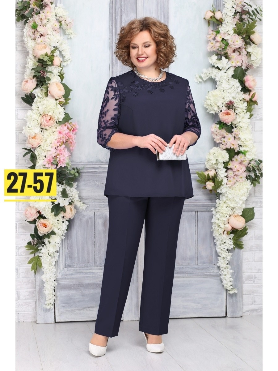 комплект брючный ninele 2201,брючный костюм нинель шик,брючный костюм больших размеров,брючный костюм,костюм женский