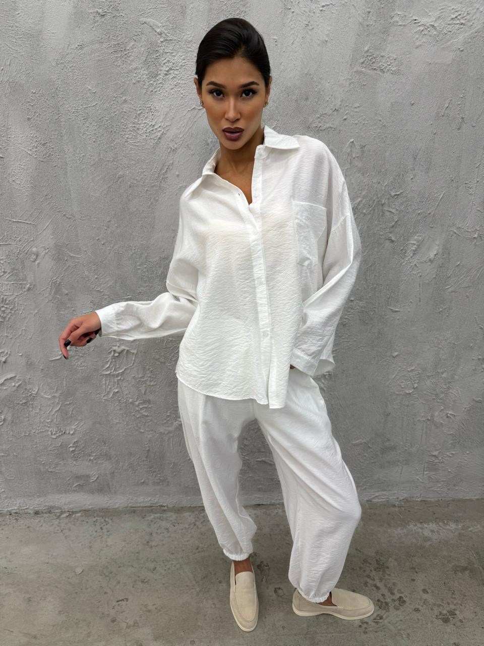 брючный костюм,костюм брючный льняной,костюм-двойка из мягкого хлопка: рубашка + брюки, голубой,костюм с брюками,модные брючные костюмы