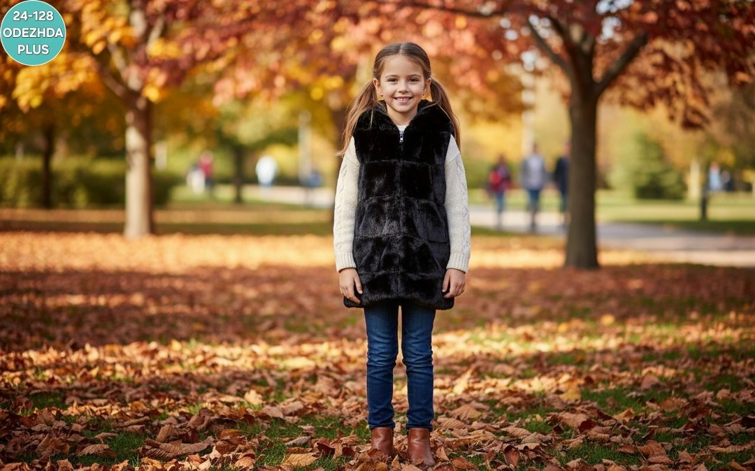 меховая жилетка для девочки,жилет детский меховой,жилет детский,меховая жилет,детская жилетка