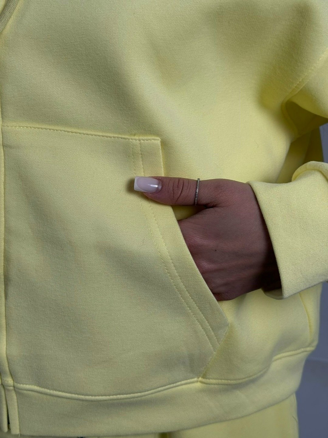 женский спортивный костюм,костюм женский,костюм женский спортивный толстовка и штаны арт. 1139379,спортивный костюм,костюм спортивный на молнии палаццо с кулиской liya цвет желтый