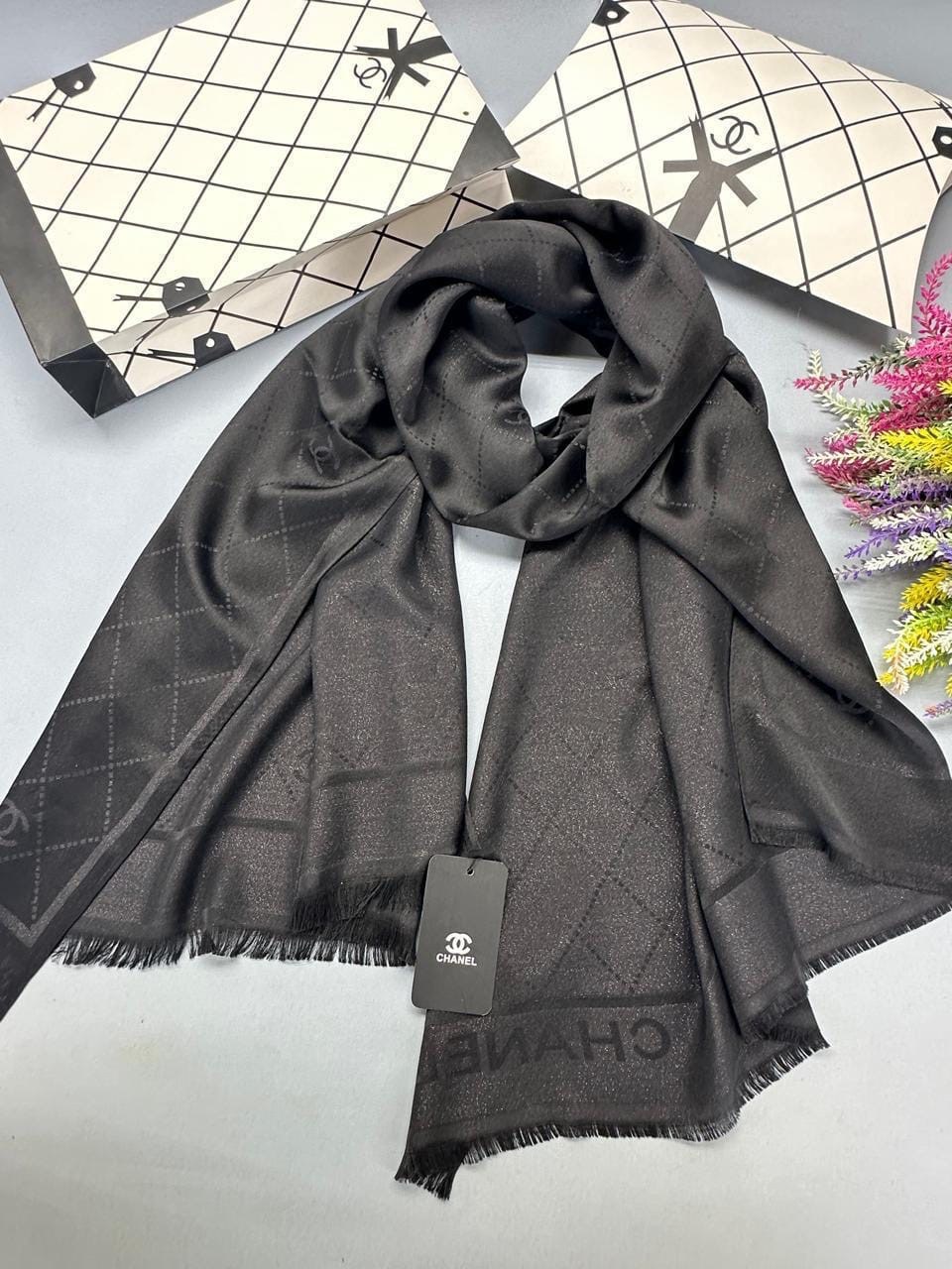 палантин теплый,шарфы и платки,палантин chanel,палантин женские,палантин