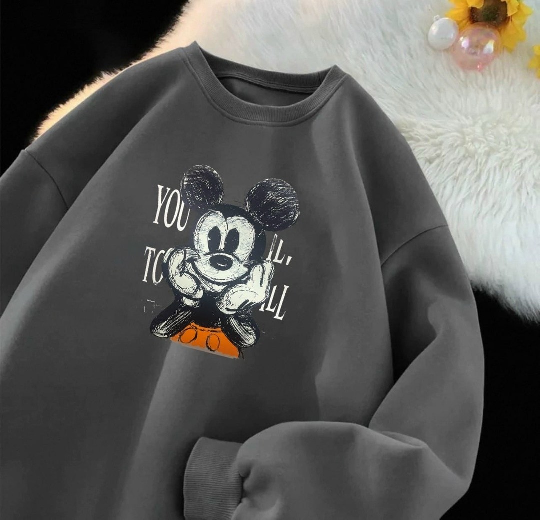 модная толстовка,свитшот женская,свитшот с микки маусом,свитшот,толстовка