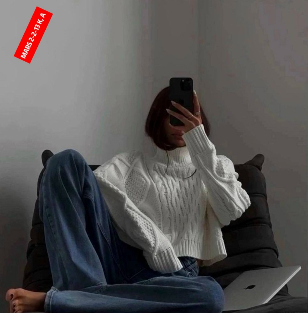 свитер оверсайз удлиненный,женский удлиненный вязаный свитер с горлом в стиле оверсайз vlasova 122787004,свитер с горлом теплый вязаный оверсайз vlasova цвет белый,оверсайз свитер,свитер