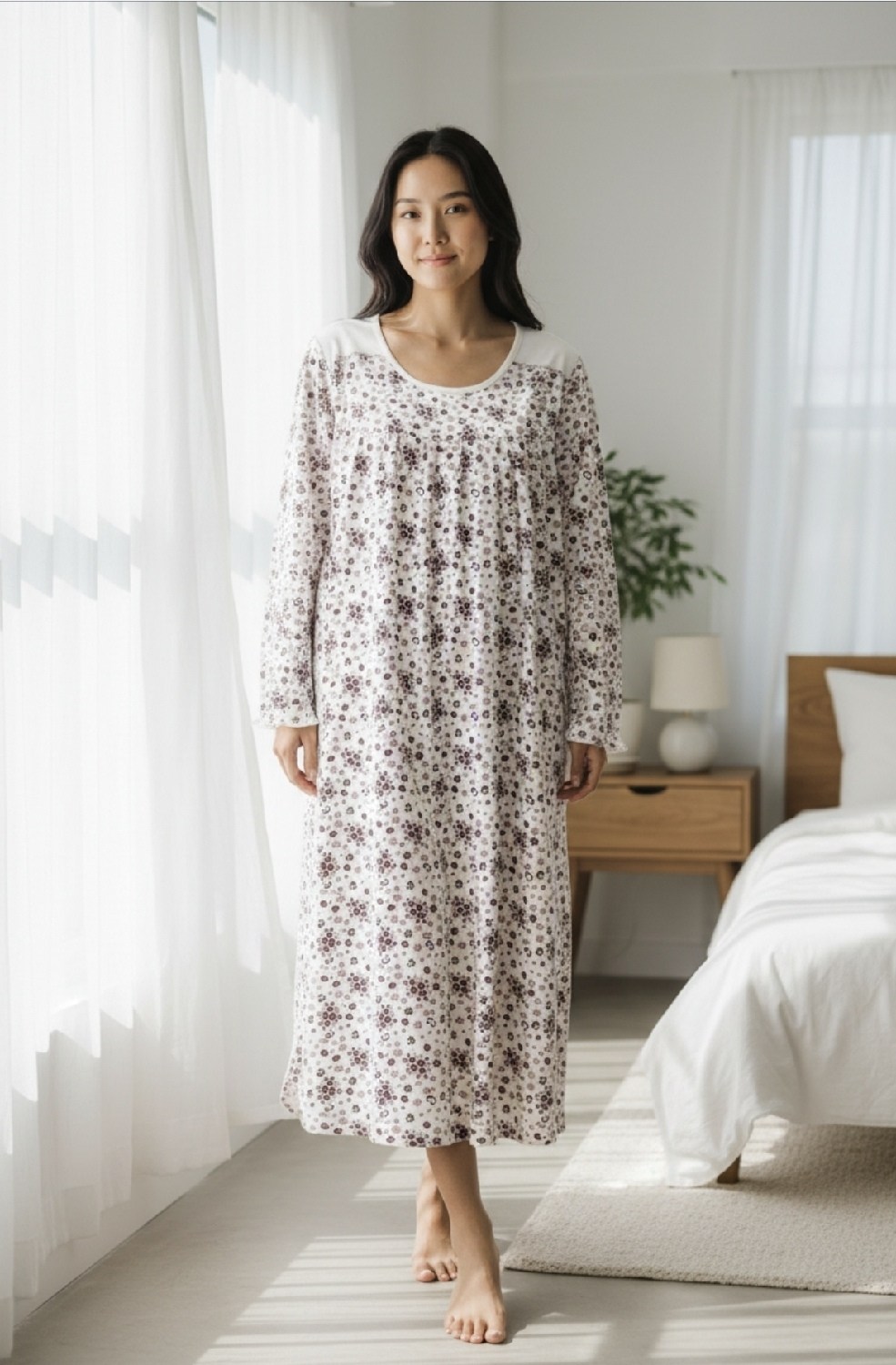 женская ночная рубашка,ночная рубашка,ночные сорочки женские,ночная рубашка с принтом,платье домашнее