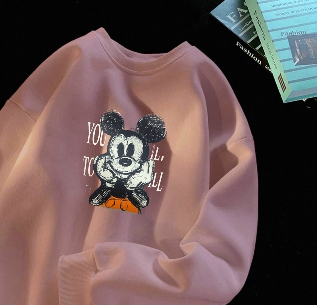 модная толстовка,свитшот женская,свитшот с микки маусом,свитшот,толстовка