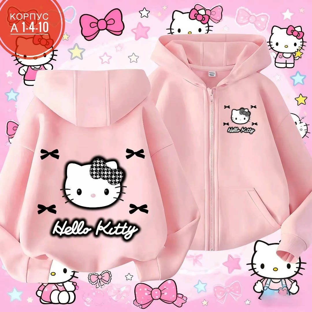одежда толстовка,толстовка с капюшоном для девочек,детская толстовка с капюшоном hello kitty,толстовка с капюшоном,модная толстовка