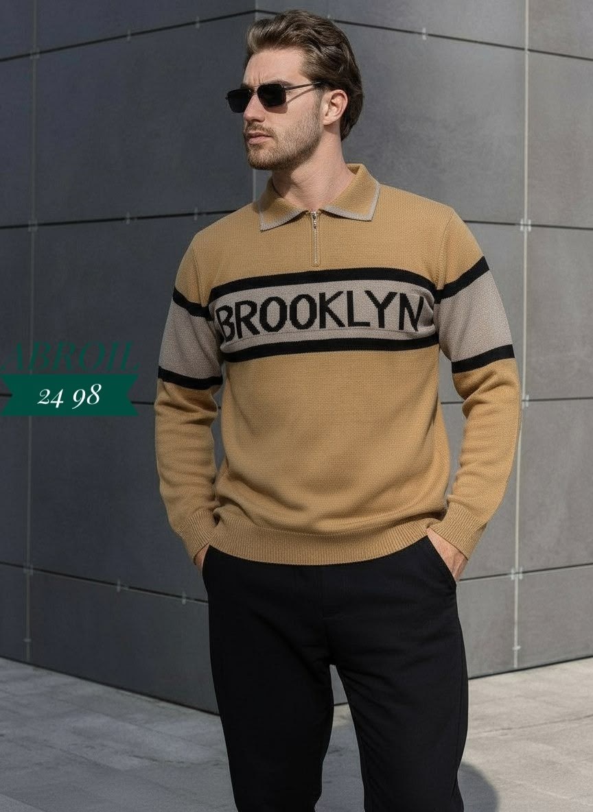 свитер plover wear на каждый день,мужские свитера,свитер джемпер,свитер поло,стильный вязаный свитер