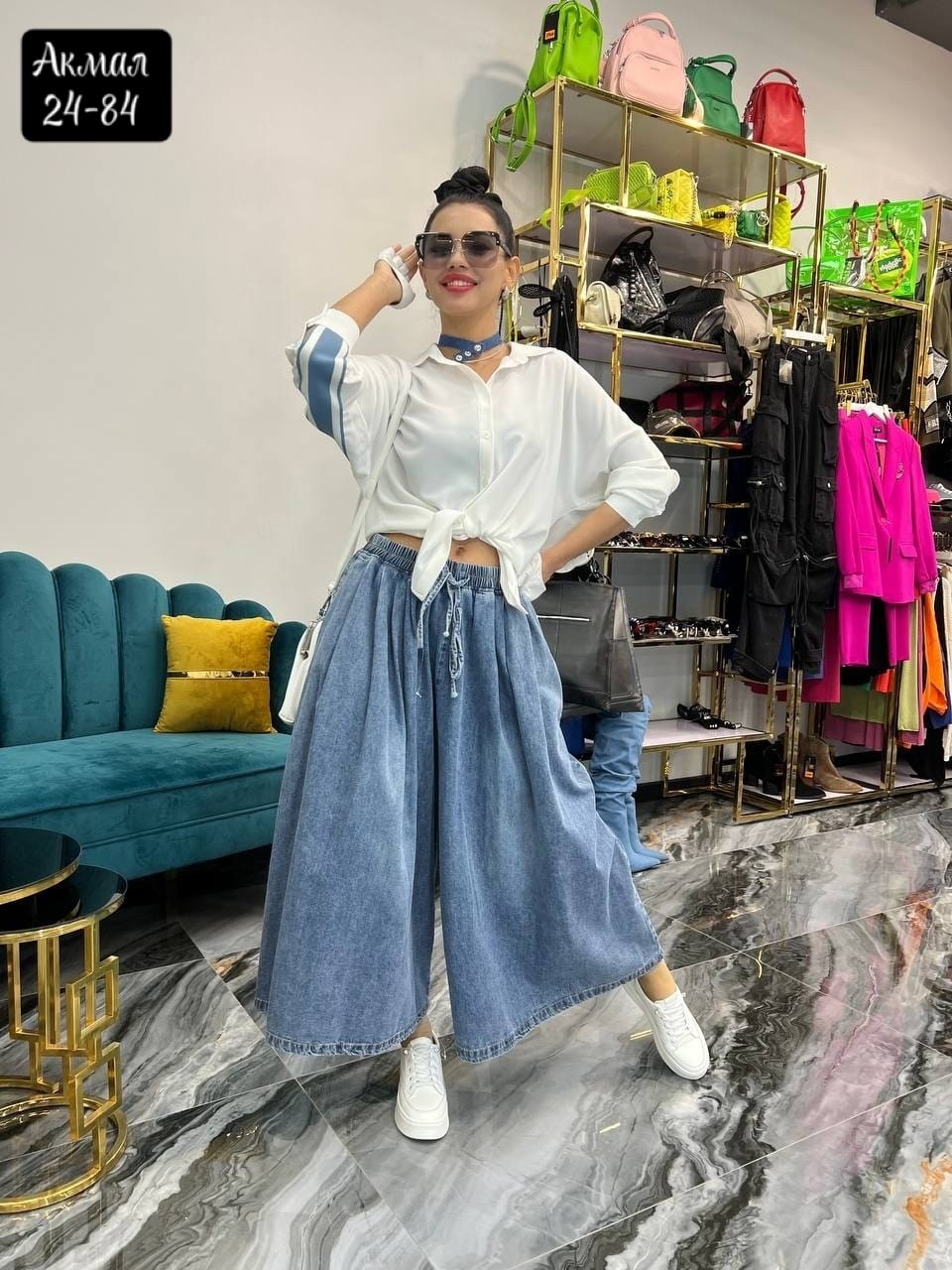 джинсы широкие,джинсы женские широкие,джинсовые широкие брюки,брюки galcaur женские джинсовые с широкими штанинами,джинсовая одежда