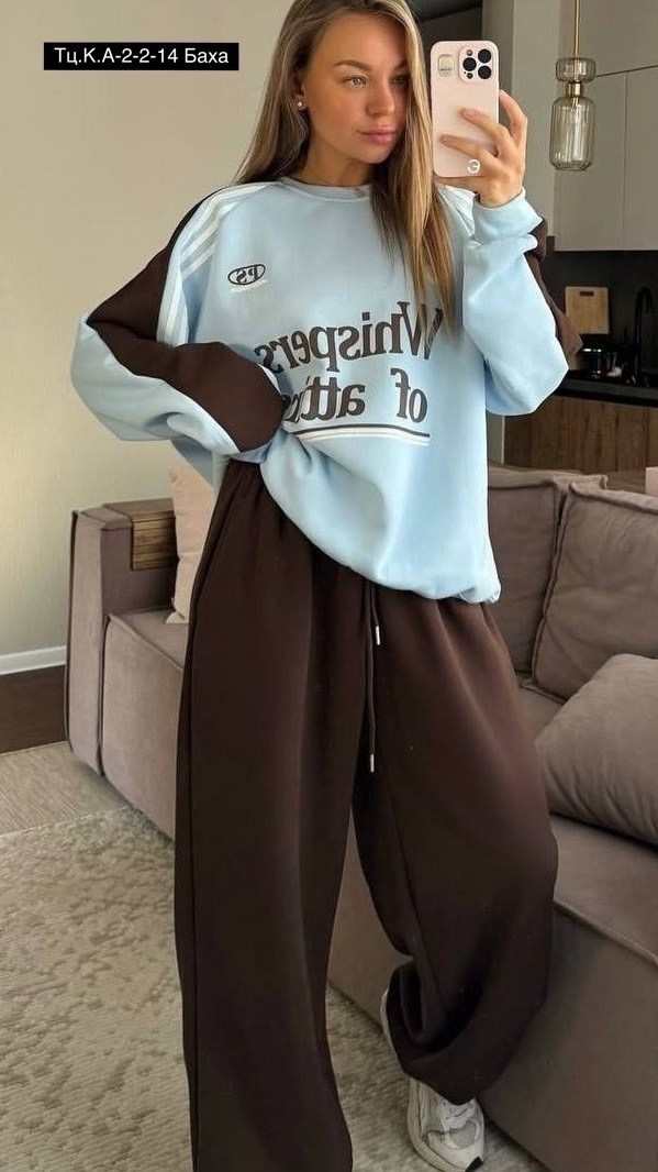 свитшот attire свободного кроя,костюм на флисе,оверсайз свитшот,спортивный костюм,оверсайз толстовка
