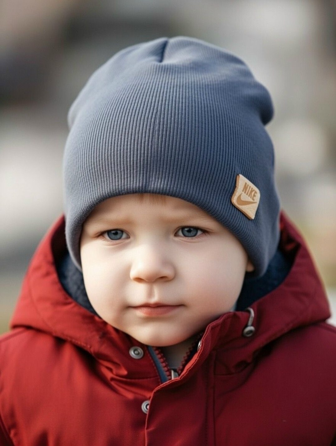 осенняя шапка со снудом набор для мальчика прикиндер,шапка для мальчика,шапка из кашкорсе детская,шапка для мальчика и снуд комплект весна прикиндер цвет джинс,осенняя шапка для мальчика